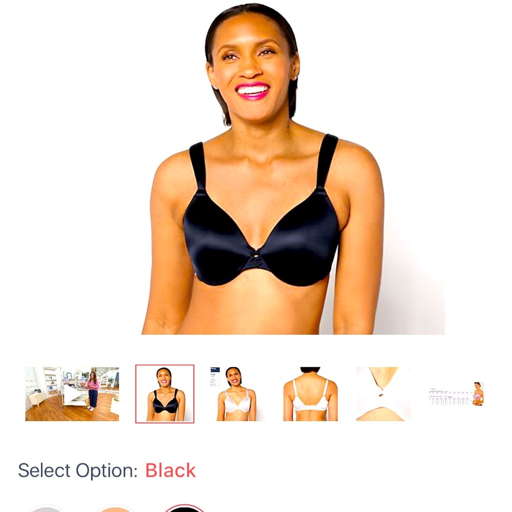 Breezies invisible underwire t shirt bra
34D Black